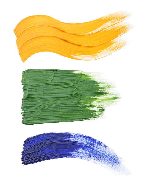 istock Paint strokes on white on a white background 1192094927