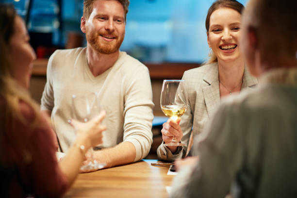 istock Friends having fun at restaurant. 1192095199