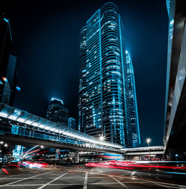 Hong Kong night city