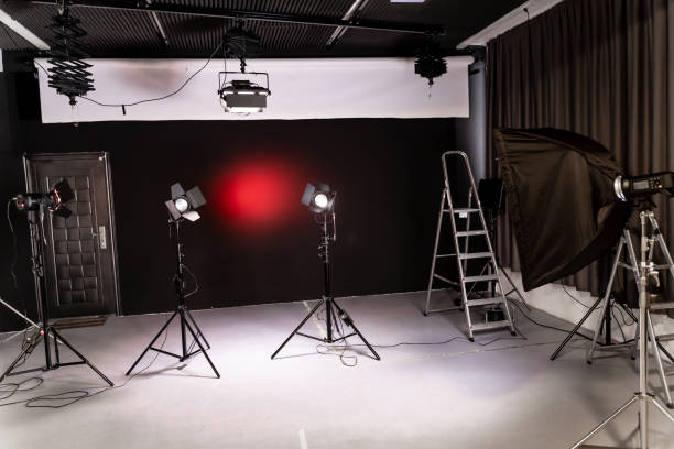 istock Photo and video studio,lighting equipment, behind the scenes 1192102174