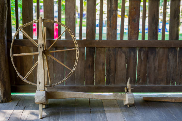 Ancient silk spinning machine from Chiangmai thailand.