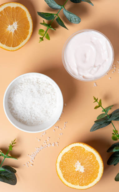 istock Homemade cosmetics, ingredients for homemade scrub. 1192103105