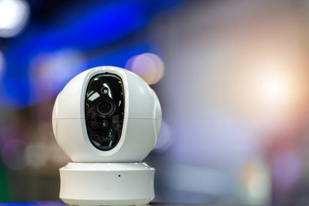 istock Security camera in the shopping mall center. 1192103363
