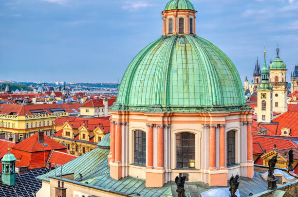 istock Rooftops in Prague, Czech Republic. 1192103430