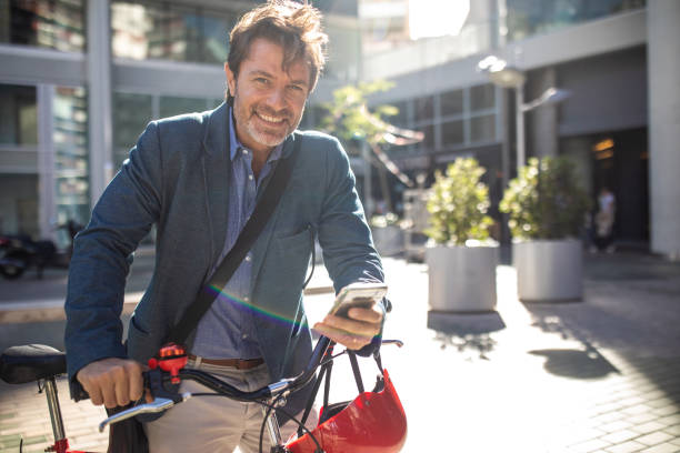 istock Healthy way to get to work on this days 1192107953