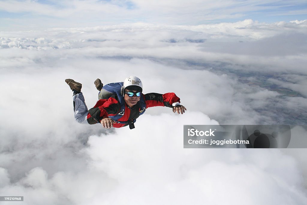 Nahaufnahme der skydiver - Lizenzfrei Extremsport Stock-Foto