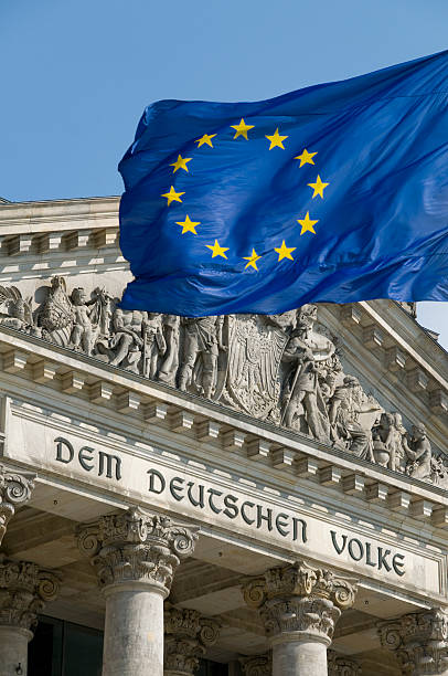 istock EU Flag and Reichstag 119211218