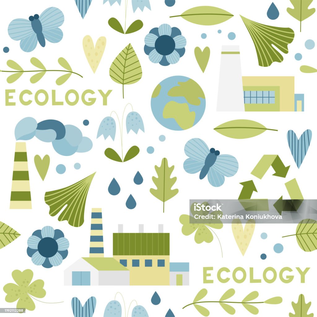 Design Patterns Ecosystem Ecology Pattern Stock Illustration - Download Image Now - Abstract ...