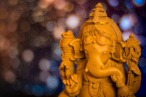 istock Ganesha statue on bokeh background 1192113293