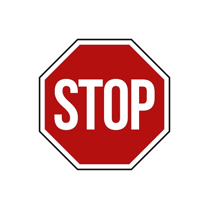 Street Road Sign, Stop Sign Illustration Design. Vector EPS 10.