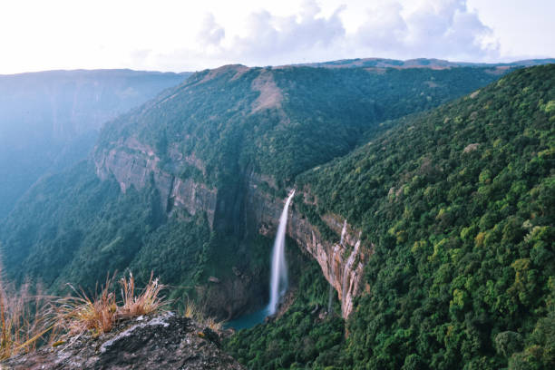 Nohkalikai waterfall in Cherrapunji (Sohra), Meghalaya, India