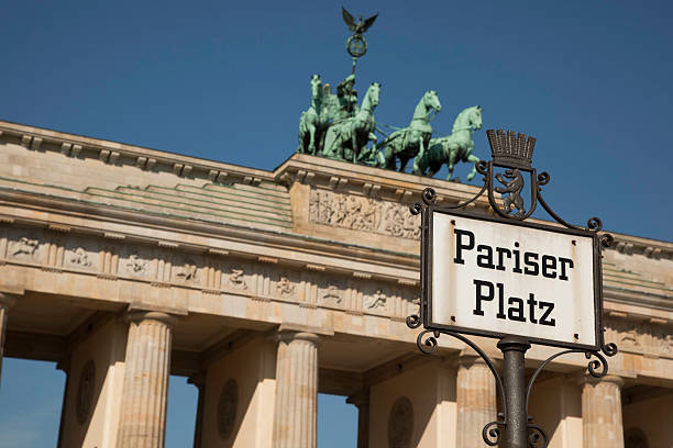 Pariser Platz in Berlin stock photo