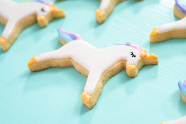 istock Unicorn sugar cookies decorated with royal icing 1192126750