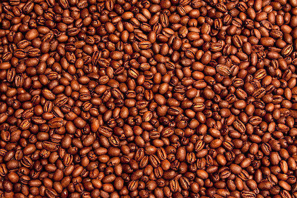 de café kona (peaberry fondo frijoles - kona coffee fotografías e imágenes de stock