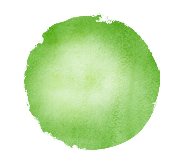 istock Watercolor circle on white as background 1192130151