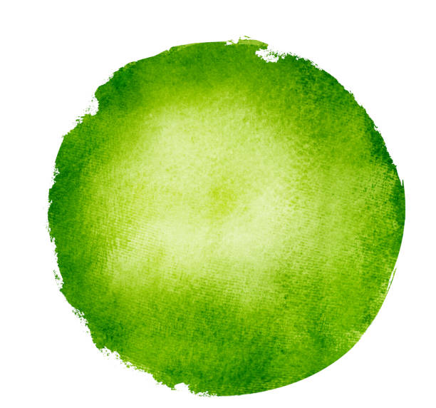 istock Watercolor circle on white as background 1192130214