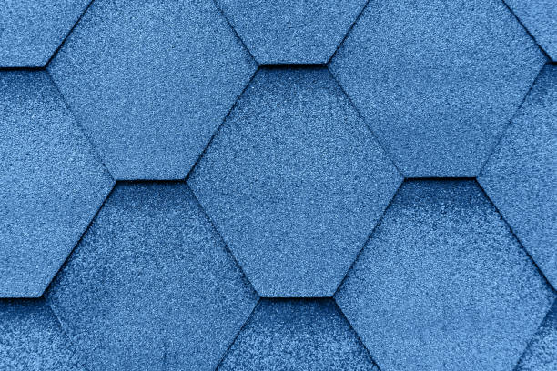 istock Roof tile background toned blue color, 2020. 1192131820