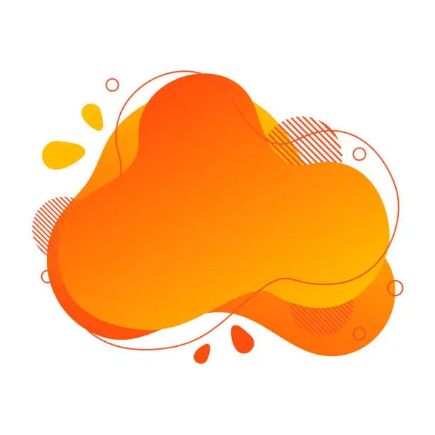 Vector illustration of Abstract fluid design element
