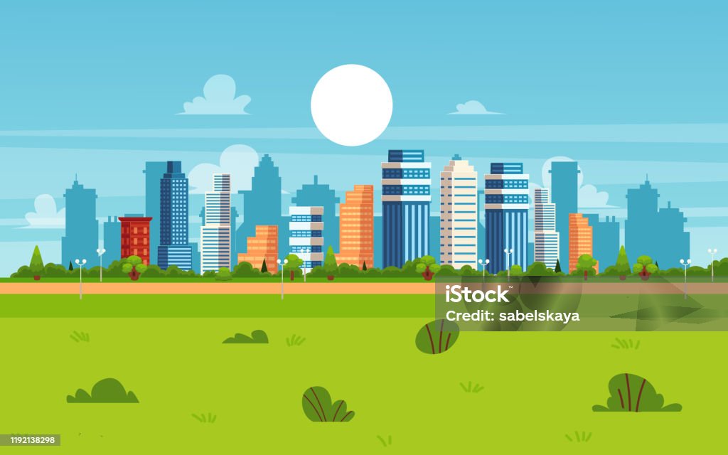 Ilustración de Paisaje De La Ciudad De Dibujos Animados En El Día Del Verano Bandera Moderna Plana Del Paisaje Urbano y más Vectores Libres de Derechos de Paisaje urbano - iStock Ilustración de Paisaje De La Ciudad De Dibujos Animados En El Día Del Verano Bandera Moderna Plana Del Paisaje Urbano y más Vectores Libres de Derechos de Paisaje urbano - iStock