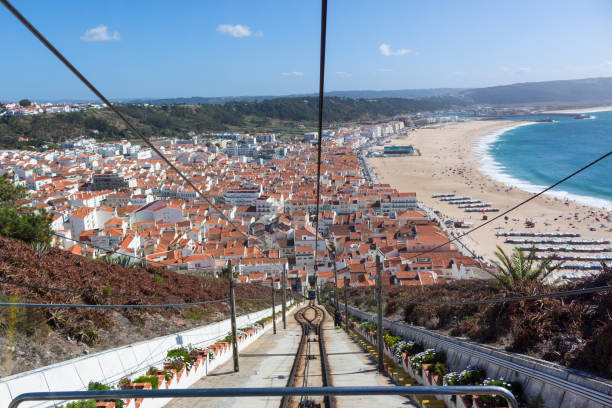 istock Panoramic View of Nazare Funicular 1192138855