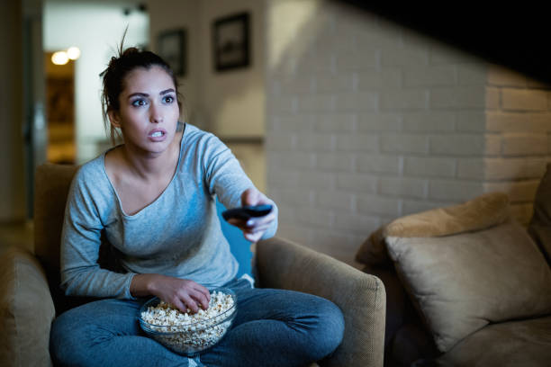 istock I didn't know this movie was so scary! 1192141445
