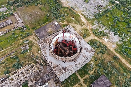 the Old Abandoned Unfinished Nuclear Power Plant