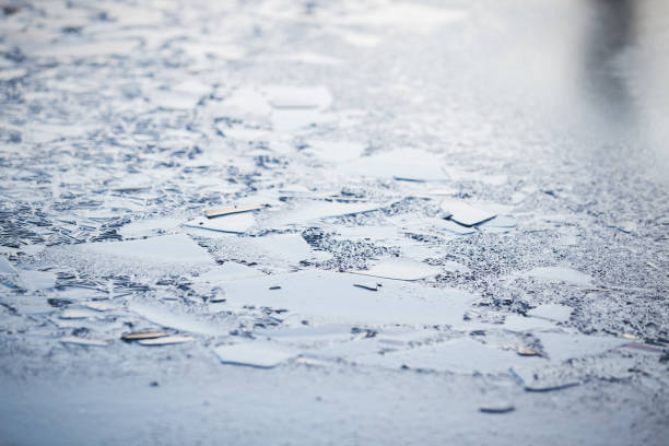 istock Abstract blue frozen ice background 1192146632