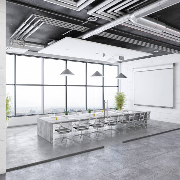 istock Contemporary conference room interior 1192146780