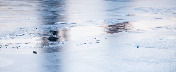 istock Abstract blue frozen ice background 1192148511