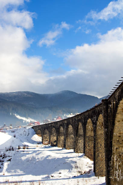istock Austrian bridge, Vorokhta Austrian viaduct bridge in Vorokhta 1192149760
