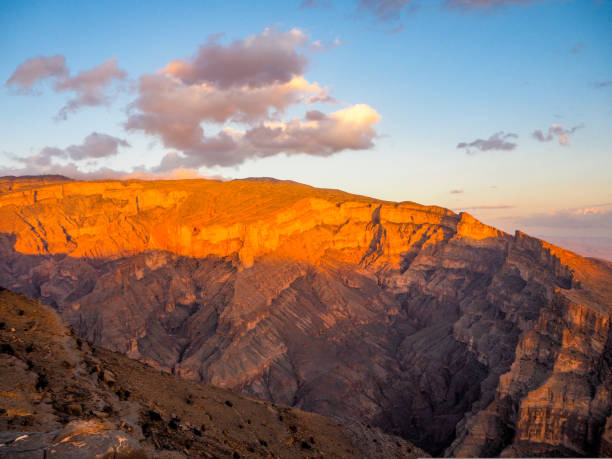 istock Sunset on Jebel Shams Canyon Oman 1192153555