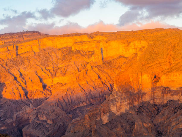 istock Sunset on Jebel Shams Canyon Oman 1192153568
