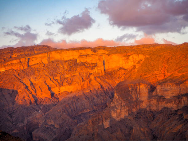 istock Sunset on Jebel Shams Canyon Oman 1192153579