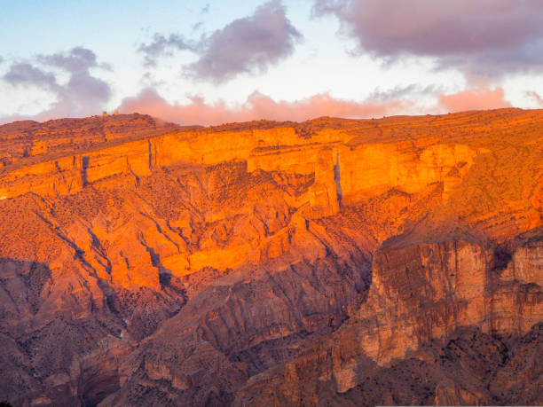 istock Sunset on Jebel Shams Canyon Oman 1192153582