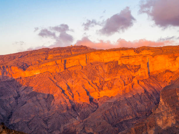 istock Sunset on Jebel Shams Canyon Oman 1192153585