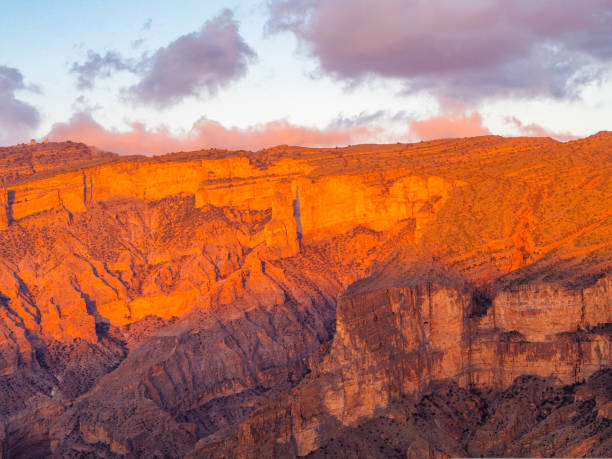 istock Sunset on Jebel Shams Canyon Oman 1192153588