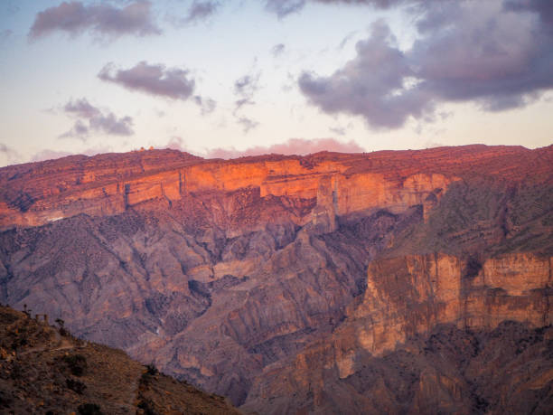 istock Sunset on Jebel Shams Canyon Oman 1192153596