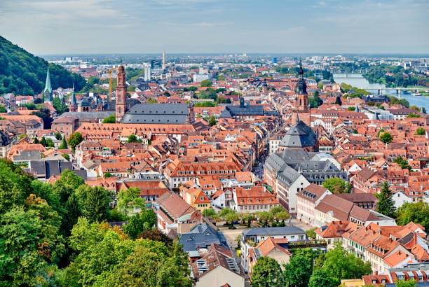 istock Heidelberg town on Neckar river, Germany 1192157981