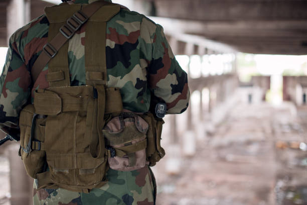 istock Army soldier in war zone 1192162610