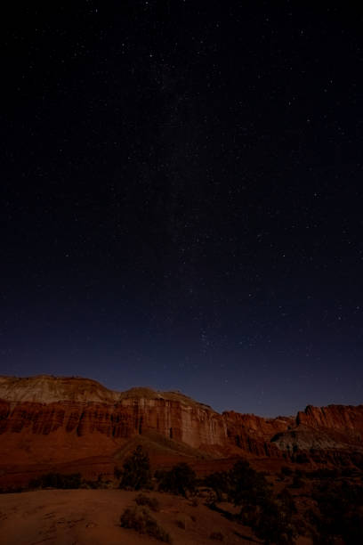 istock Desert Stars On Moonlit Night 1192164195