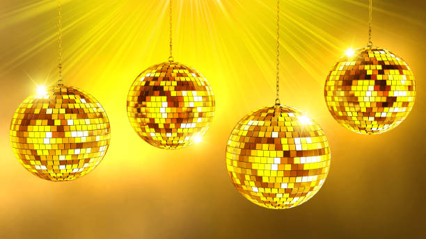 istock Golden disco balls 1192173417