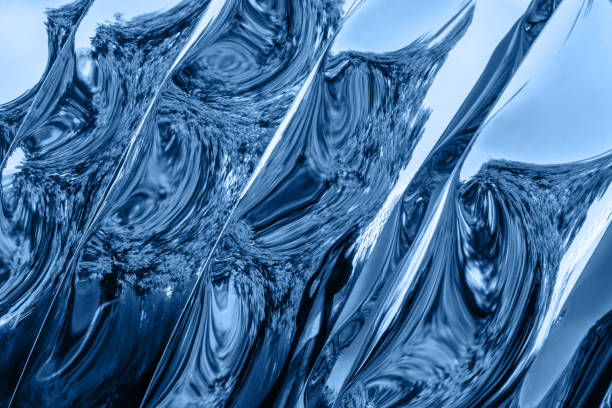 istock Abstract liquid background of blue color. Trendy backdrop. 2020. 1192175524