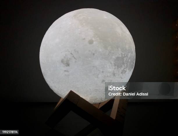 Moon Lamp Stock Photo - Download Image Now - Children's Nightlight, Electric Lamp, Moon