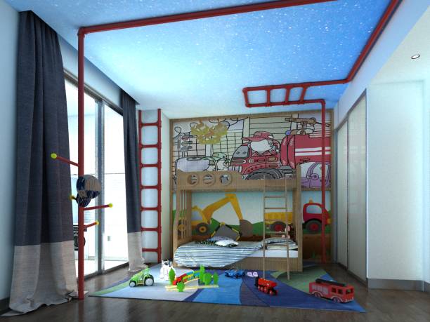 istock 3d render modern cozy kids bedroom 1192188233