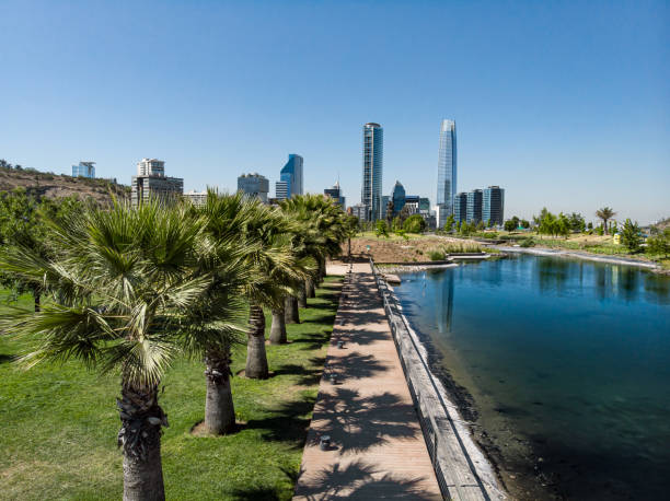istock Santiago Financial District from Bicentenario Park 1192188950