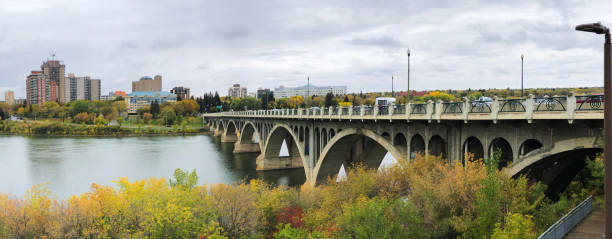 istock Panorama of Saskatoon, Canada skyline by river 1192192225