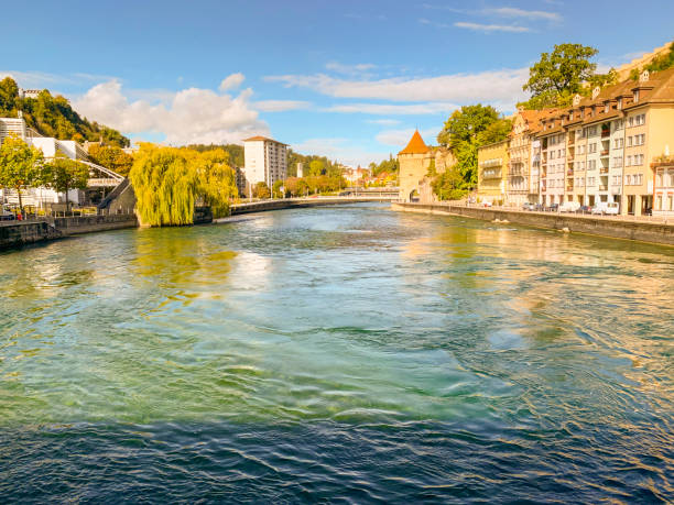 istock Buildings on the Waterfront at Lucerne, Switzerland 1192201896