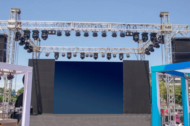 istock The stage lighting is combined outdoors 1192209261
