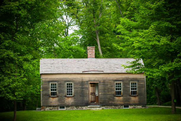 Robbins House In Concord, Massachusetts Concord, Massachusetts, USA - June 1, 2019:  The Robbins House is a nonprofit dedicated to telling African-American and Anti-Slavery history from the Concord region. concord massachusetts stock pictures, royalty-free photos & images