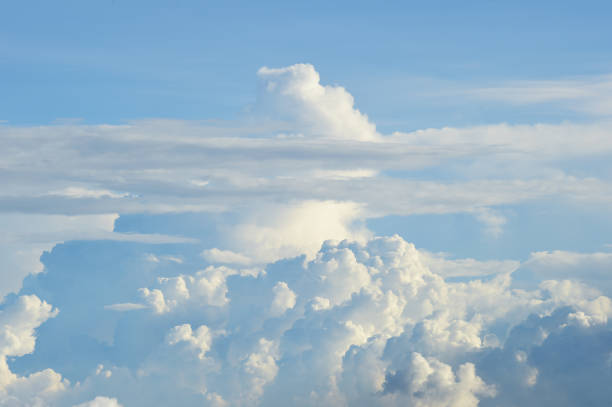 istock Beautiful clouds with blue sky landscape 1192214242